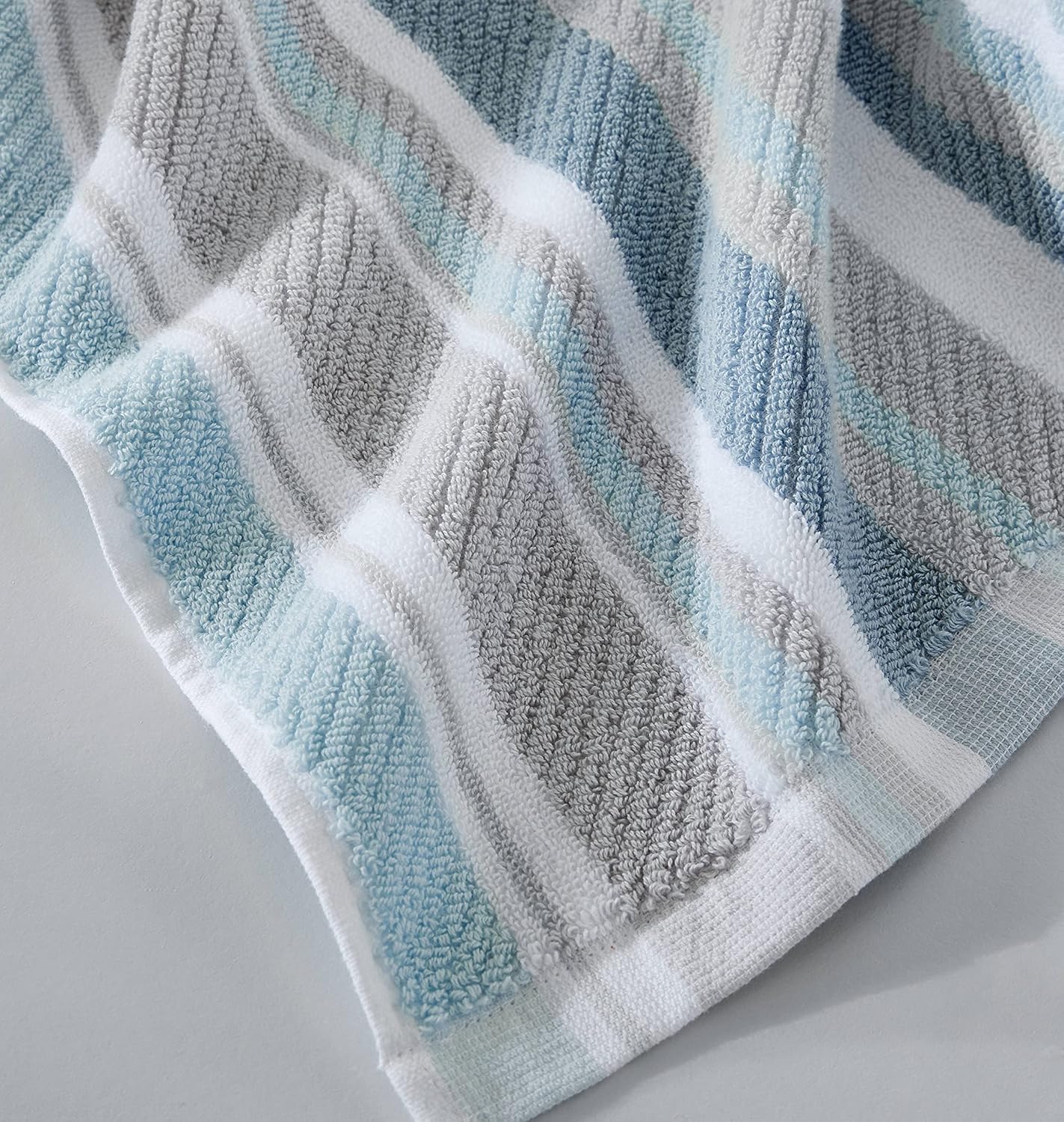 Tommy Bahama - 100% Cotton Bathroom Towel Set | Highly Absorbent & Fade-Resistant (Ocean Bay Blue, 3 Pieces)