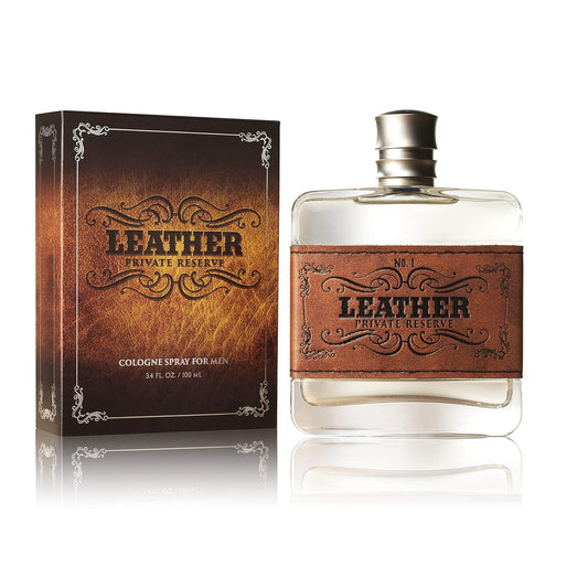 Tru Western Leather Men's Cologne - Private Reserve, 3.4 fl oz | Masculine, Woodsy, Leathery Fragrance