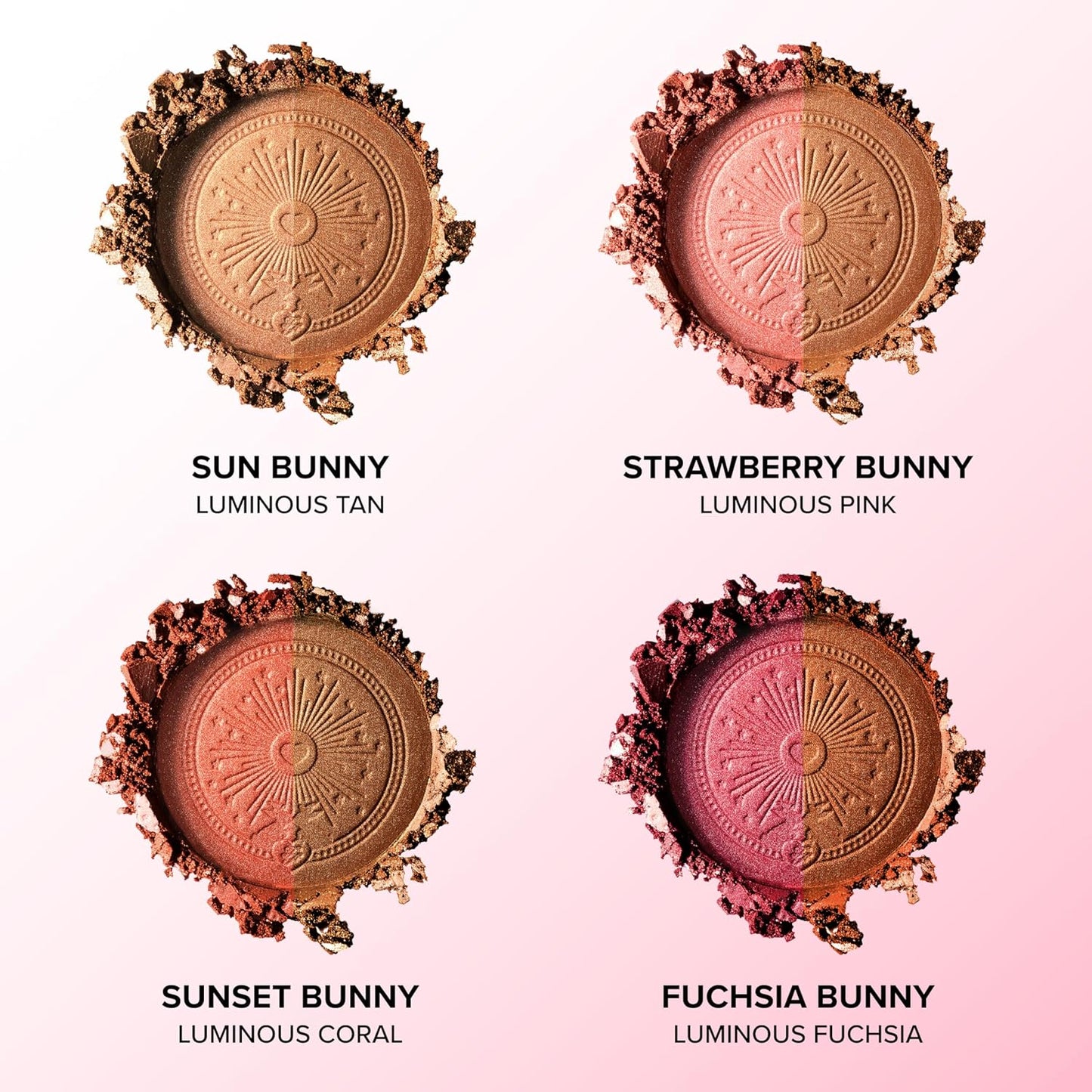 Too Faced Sun Bunny Blushing Bronzer - Dual-Shade Sheer Bronzer Blush with Pink Undertones for Natural Glow