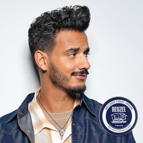 Reuzel Fiber Pomade - Firm & Pliable All-Day Hold | Water-Soluble, Low Shine, Flake-Free, Easy Wash Out