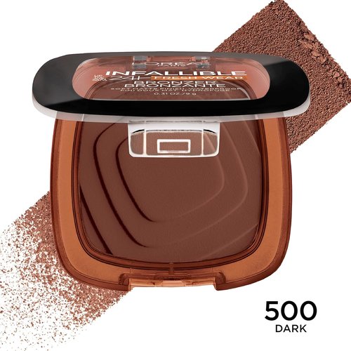 L'Oreal Paris Infallible Bronzer - 24H Soft Matte Longwear, Waterproof & Heatproof, Dark, 0.31 oz