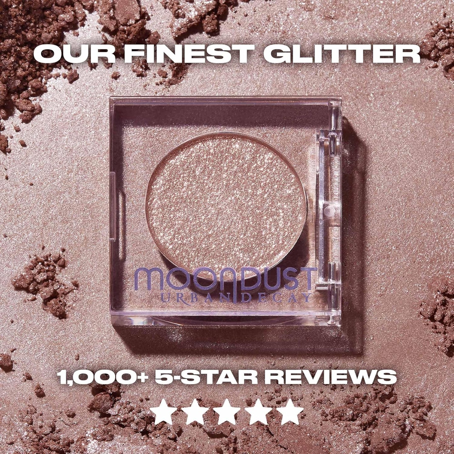 Urban Decay 24/7 Moondust Glitter Eyeshadow - Buildable Sparkly Eye Glitter, Long-Lasting Shimmer, 0.06 oz