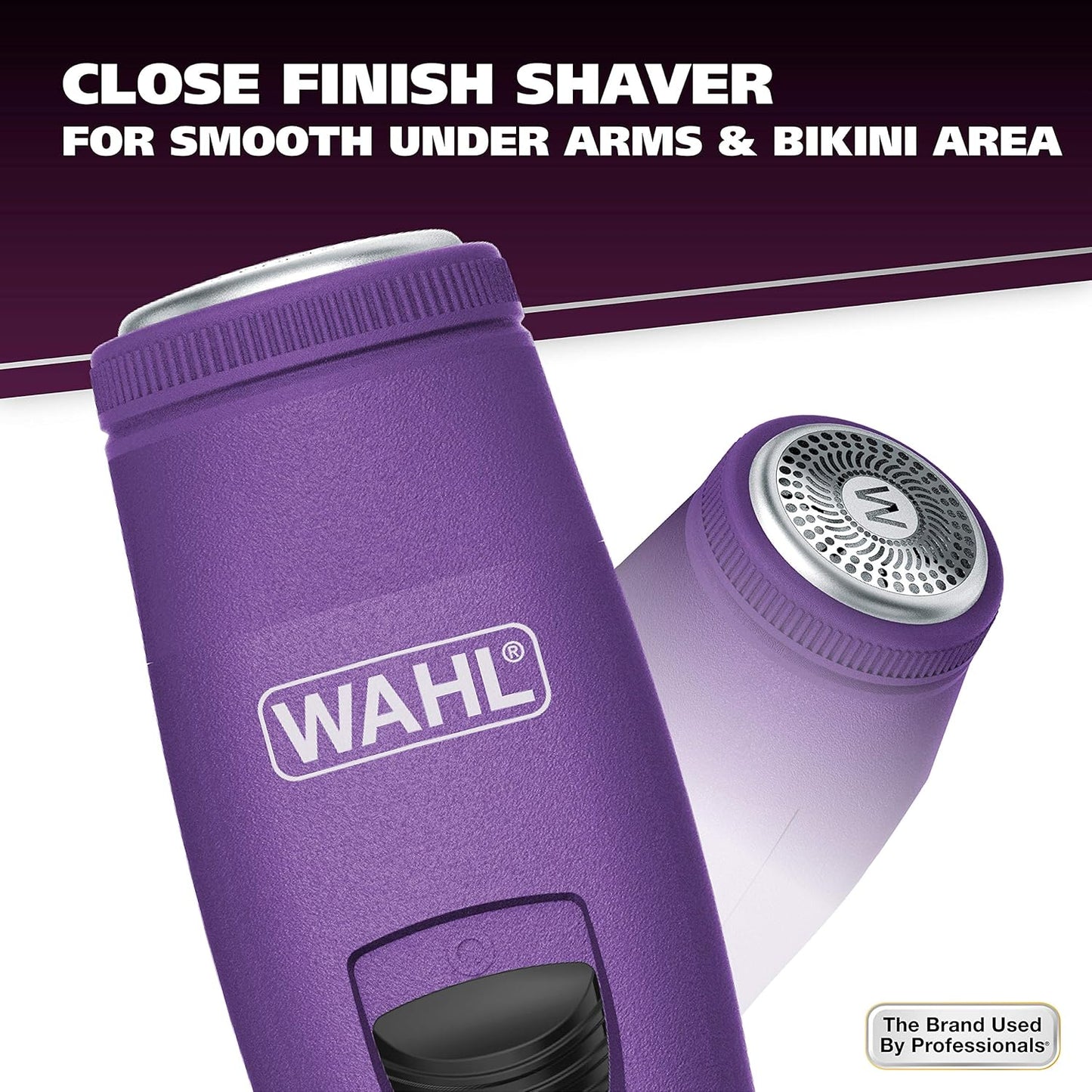 Wahl Pure Confidence Rechargeable Electric Trimmer - Smooth Shaving & Trimming for Face, Underarms, Eyebrows & Bikini Areas | Model 9865-100