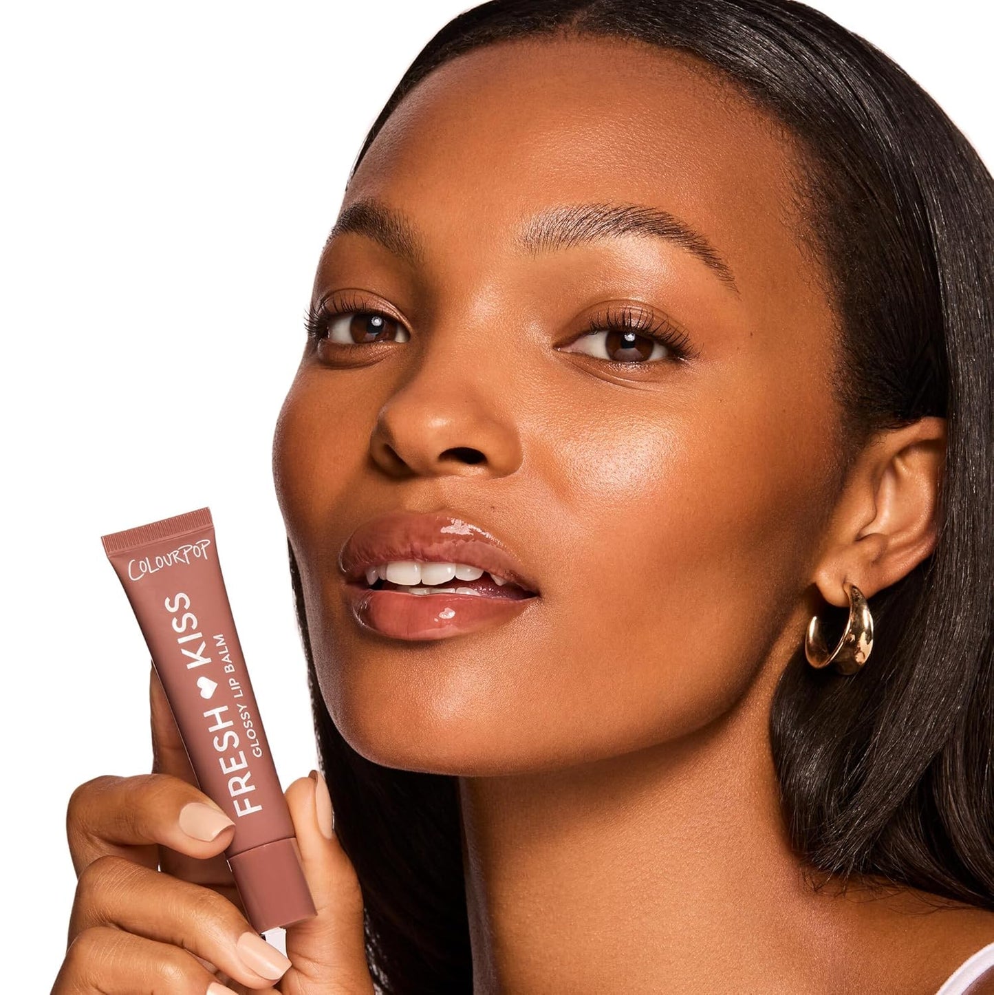 ColourPop Fresh Kiss Glossy Lip Balm - Hydrating Formula with Peptides & Shea Butter - Chocolate Milkshake (2 Count)