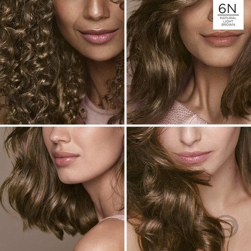 L’Oreal Paris Excellence Universal Nudes Permanent Hair Color, Ammonia Free Hair Dye for Gray Hair Coverage, 6N Natural Light Brown, 1 Kit (Pack of 2)