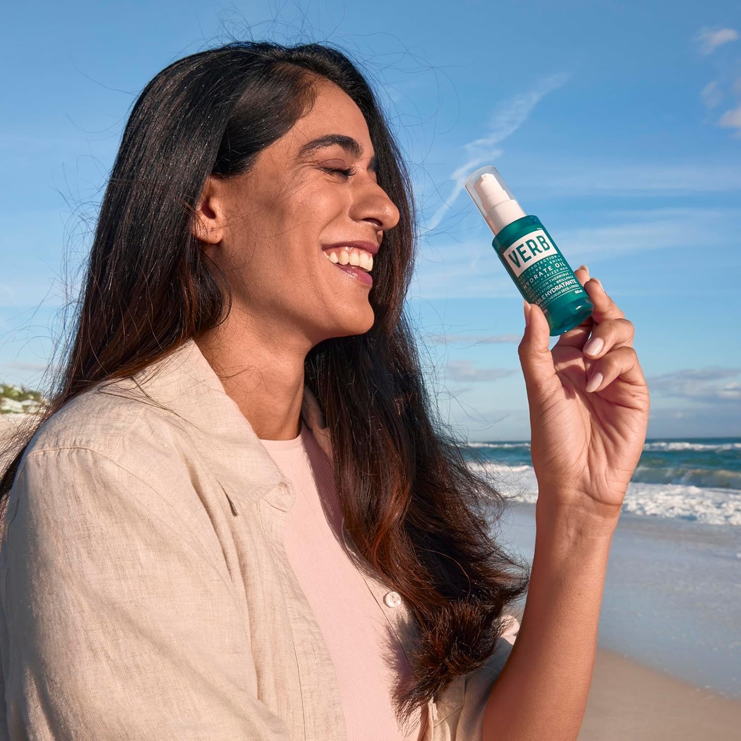 VERB Hydrate Oil - Moisturizing Formula for Shine & Frizz Control - Heat Protection - Amber & Warm Jasmine Scent