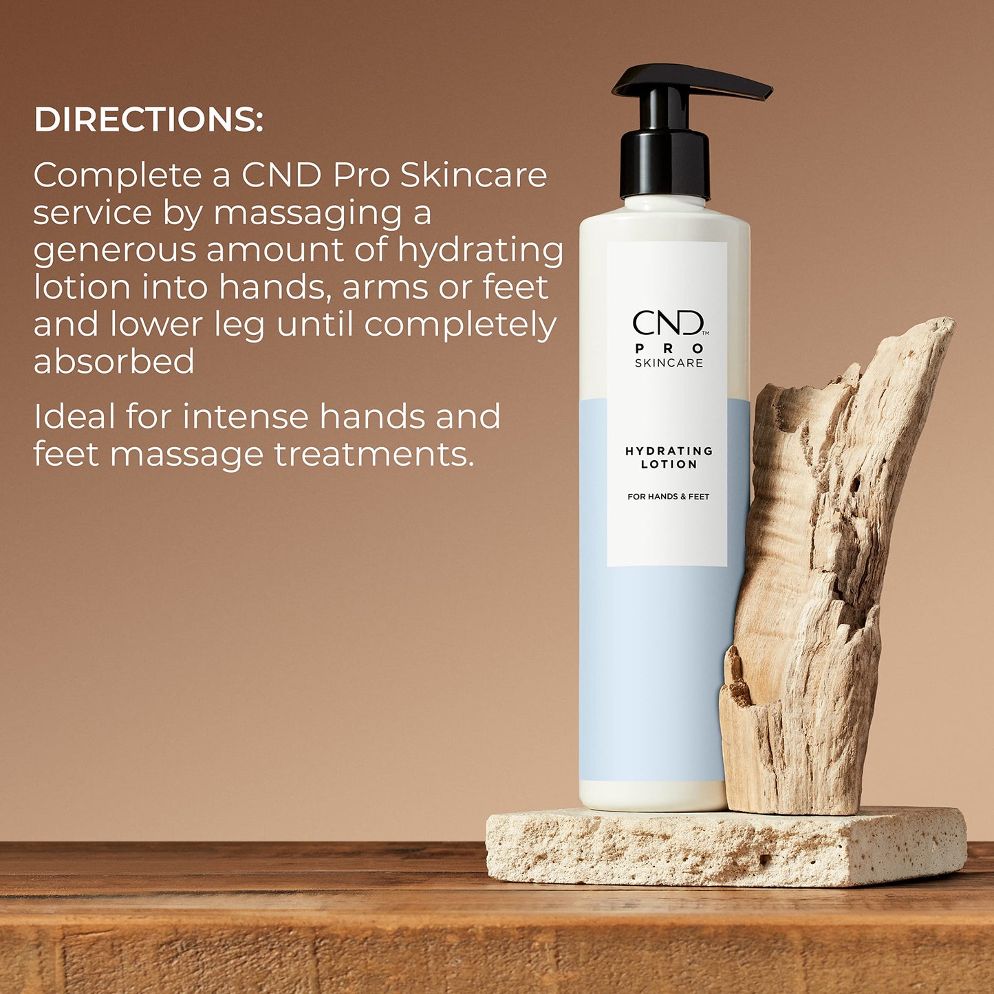 CND Pro Skincare Hydrating Lotion for Hands and Feet, Natural Origin Shea Butter and Avocado Oil Formula, 10.1 Fl Oz
