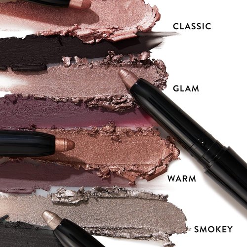 Laura Geller New York Swipe-N-Line Dual-Ended Eyeshadow & Eyeliner - Classic Onyx/Champagne - Waterproof, Smooth Glide Formula
