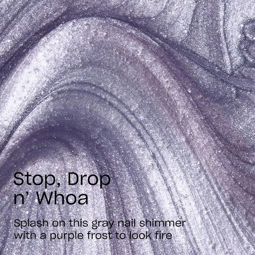 OPI RapiDry Stop, Drop n’ Whoa | Opaque Soft Gray Pearl Quick Dry Nail Polish | Vegan, Smudge Proof, Fast Drying