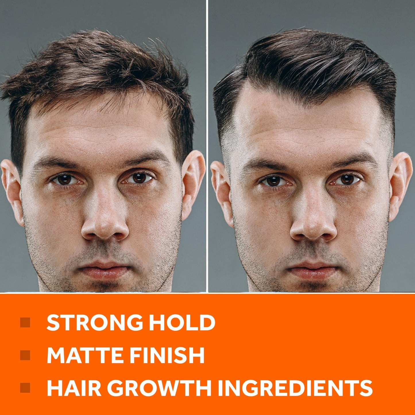 Thickening Pomade with Hair Growth Benefits - Strong Hold, Water-Based, Matte Finish for Men's Styling and Hair Loss Prevention