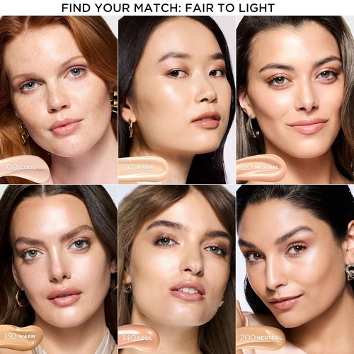 L'Oreal Paris Lumi Le Glow Skin Tint - Lightweight Water-Based Tinted Serum for Radiant Skin | Warm 110, 0.85 Fl Oz