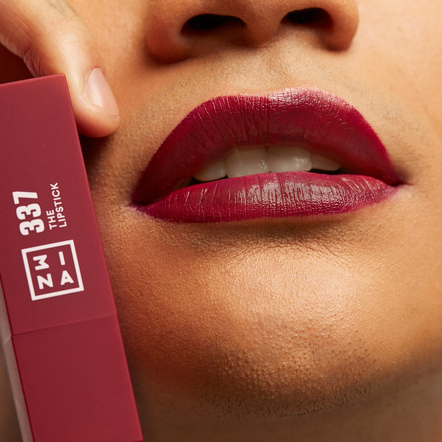 3INA The Lipstick 337 - Outstanding Shade Selection - Matte And Shiny Finishes - Highly Pigmented And Comfortable - Vegan And Cruelty Free Formula - Moisturizes The Lips - Deep Burgundy - 0.16 Oz