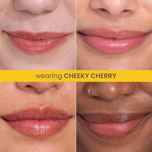 Burt’s Bees Tinted Lip Balm - Cheeky Cherry Hydrating Formula with Vitamin C, E & F | 0.16oz