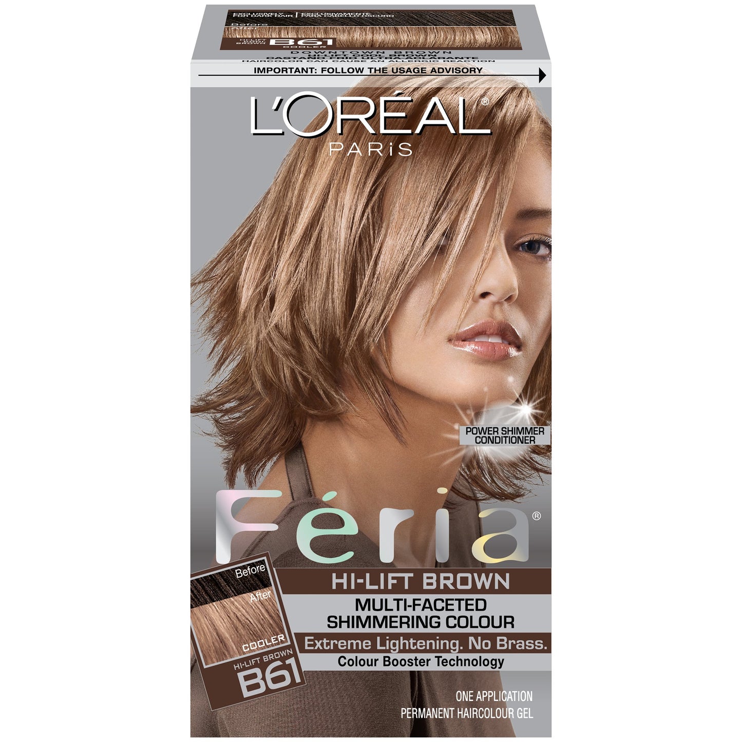 Loreal Feria Hi Lift Browns, Pack of 6