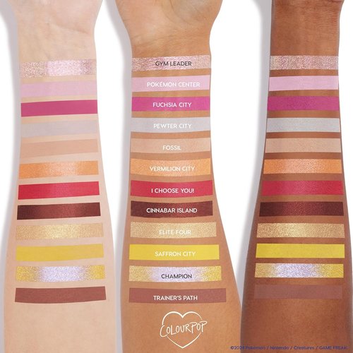 ColourPop x Pokémon Bundle - Pallet Town Eyeshadow Palette & Color Changing pH Lip Balm (2 Count)