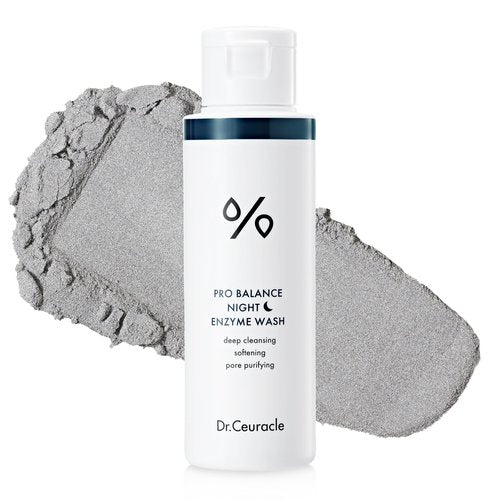 Dr.Ceuracle Pro Balance Enzyme Powder Face Wash - Korean Day and Night Natural Enzyme Powder Face Wash for Deep Pore Cleansing, Sebum Removing, pH Skin Balancing Care (Night Wash)