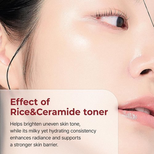 Dr.Melaxin Glow Rice Toner - Hydrating & Skin Refining with Rice Extract & Ceramides | 6.76 fl. oz
