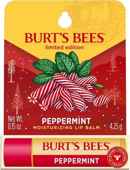 Burt's Bees Peppermint Lip Balm - Nourishing Hydration for Unisex | 0.15 Ounce