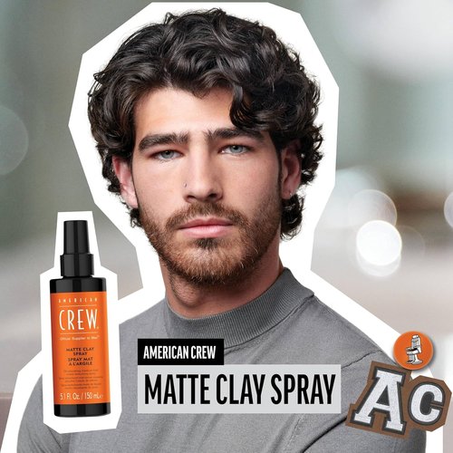 American Crew Matte Clay Spray - Texturizing Hair Styling Product | 5.1 Fl Oz