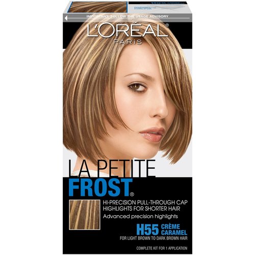 L'Oreal Paris Le Petite Frost Pull-Through Cap Highlights For Short Hair, H55 Creme Caramel
