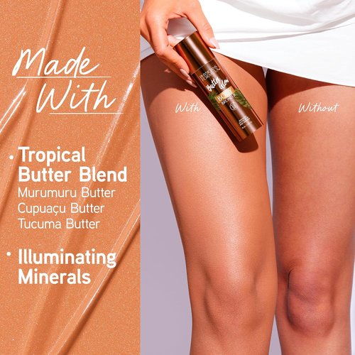 Physicians Formula Butter Glow Body Bronzer - Waterproof, Transfer-Proof, Ultra-Creamy Formula for Radiant Glow | Light/Medium