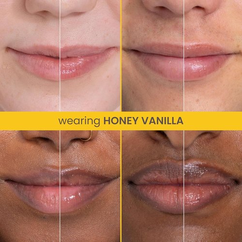 Burt's Bees Hydrating Lip Balm - Honey Vanilla for Dry Cracked Lips | 100% Natural, 0.35oz