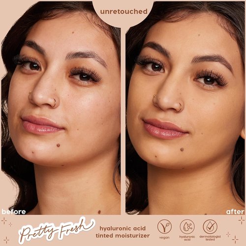 ColourPop Pretty Fresh Tinted Moisturizer - Hydrating Skin Tint with Hyaluronic Acid - Medium 9W (1.45 oz)