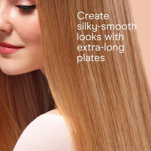 INFINITI PRO CONAIR Rose Gold Ceramic Flat Iron - 1-Inch Extra-Long Plates & Advanced Heat Technology