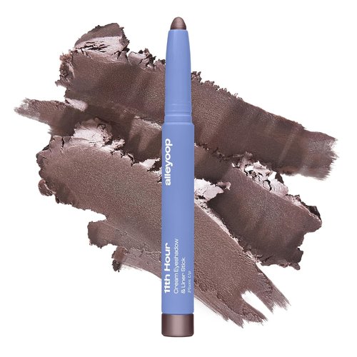 ALLEYOOP 11th Hour Waterproof Cream Eyeshadow Stick - Long-Lasting Smudge-Proof Pencil in Smoky Amethyst Shimmer