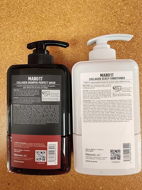 **MARO17 Collagen Shampoo & Conditioner Duo - Moisturizing, Hair Thickening Set for Fuller Hair**