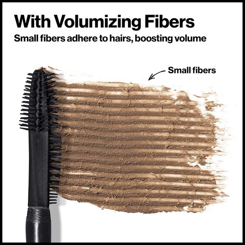 Revlon ColorStay Brow Fiber Filler - Longwearing Waterproof Eyebrow Gel in Medium Brown, 0.23 fl. oz.