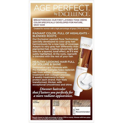 L'Oreal Paris Age Perfect Hair Color - 9N Light Natural Blonde | Long-Lasting, 1 Kit