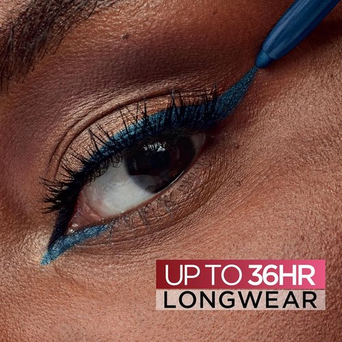 L'Oreal Paris Infallible Grip Gel Eyeliner Pencil - Waterproof, Smudge-Resistant, 36HR Wear | Blue Jersey, 0.01 Oz