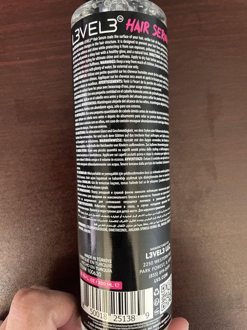 Level 3 Hair Serum - Repairs Your Damaged Hair - Softens and Smoothing - Level Three Hair Smoothing Serum - Reduces Frizziness L3