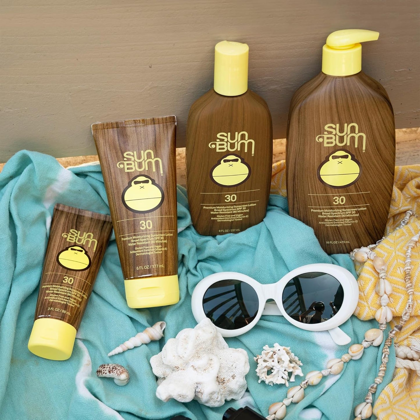 Sun Bum Original SPF 30 Sunscreen Body Lotion - Moisturizing Broad Spectrum Protection with Vitamin E - Travel Size 3 oz