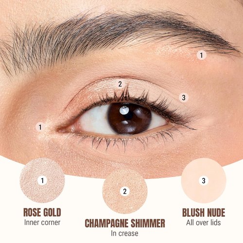 Exmiloo Cream Eyeshadow Stick Set - Waterproof, Long-Lasting Shimmer & Matte Finish | Easy-to-Blend Formula