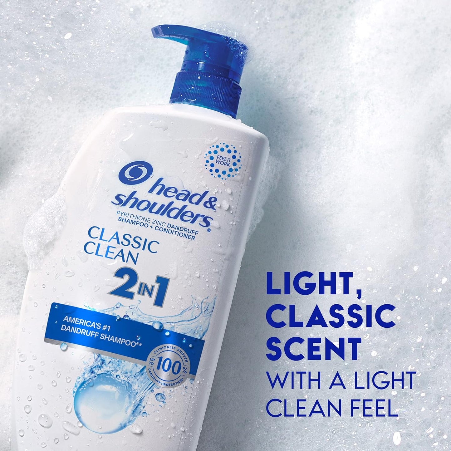 Head & Shoulders 2-in-1 Anti-Dandruff Shampoo & Conditioner - Classic Clean, Fresh Scent, 32.1 fl oz Each