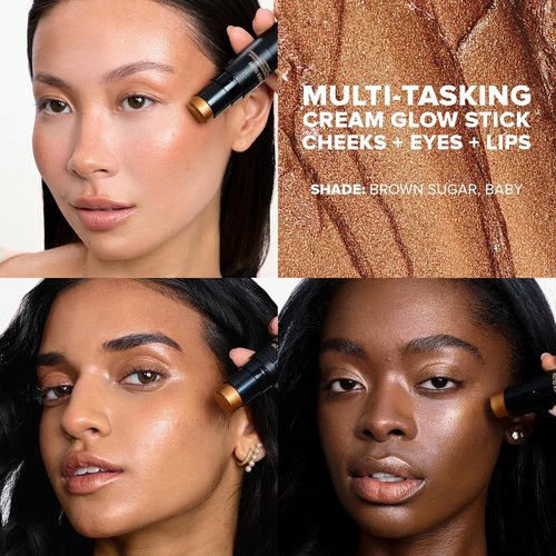 Nudestix Nudies Glow Highlighter Stick - Multi-Use Cream Highlighter for Cheeks, Eyes & Body | Dewy Radiance, Vegan & Travel-Friendly