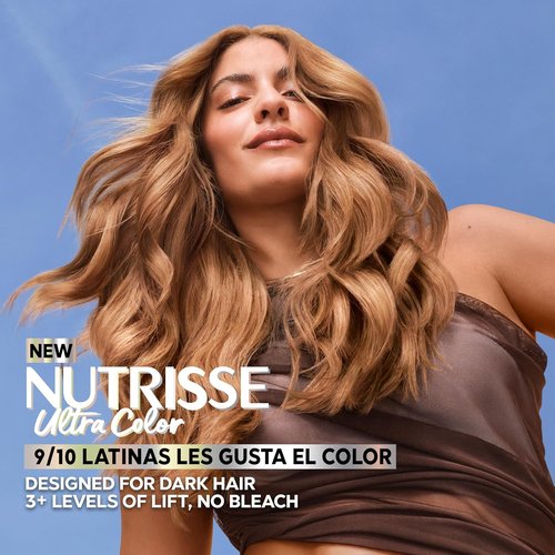 Garnier Nutrisse Ultra Color Hair Dye - Permanent Vegan Formula for Bold, Vibrant Results | LC1 Hi-Lift Light Brown, 2 Count