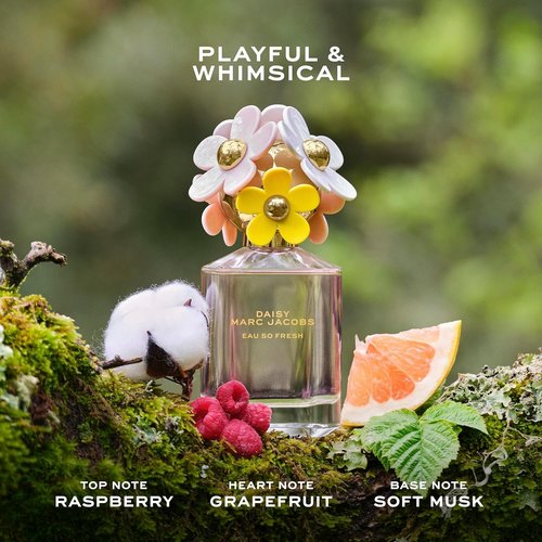 Marc Jacobs Daisy Eau So Fresh Eau de Toilette - Fresh Floral Women's Perfume with Raspberry, Wild Rose & Grapefruit Notes