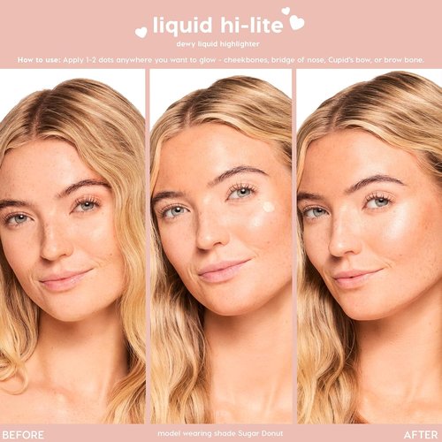 ColourPop Hi-Lite Dewy Liquid Highlighter - Ultra-Reflective Illuminator for Glowy Summer Makeup - Pink Pony (0.38 oz)