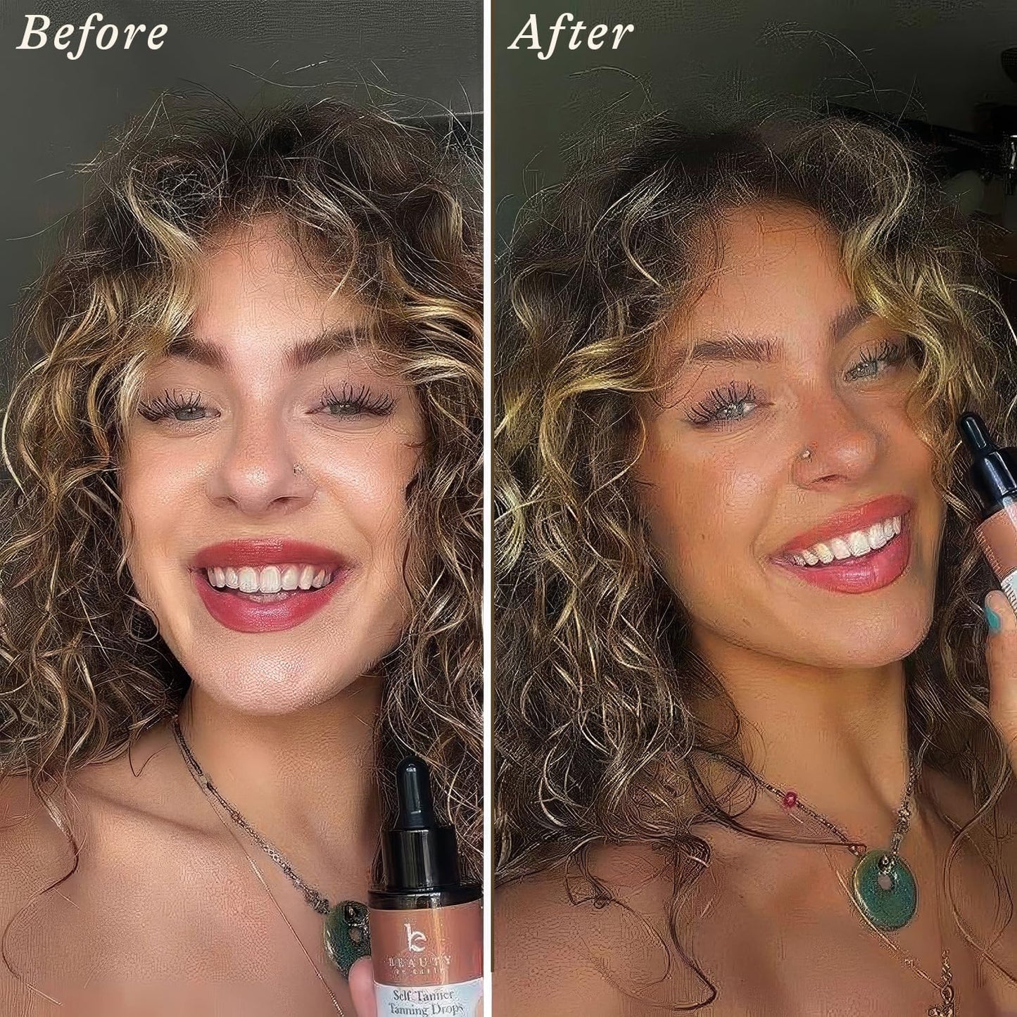 Skiennix Self Tanning Drops - Ultra Dark Face Tanner with Organic Ingredients | USA Made, Cruelty-Free