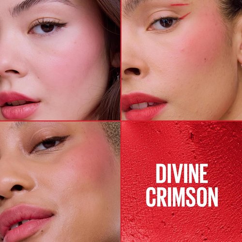Maybelline Cloudtopia Blush - Ultra-Vivid Cheek & Lip Mousse in Divine Crimson | Long-Lasting 14HR Color