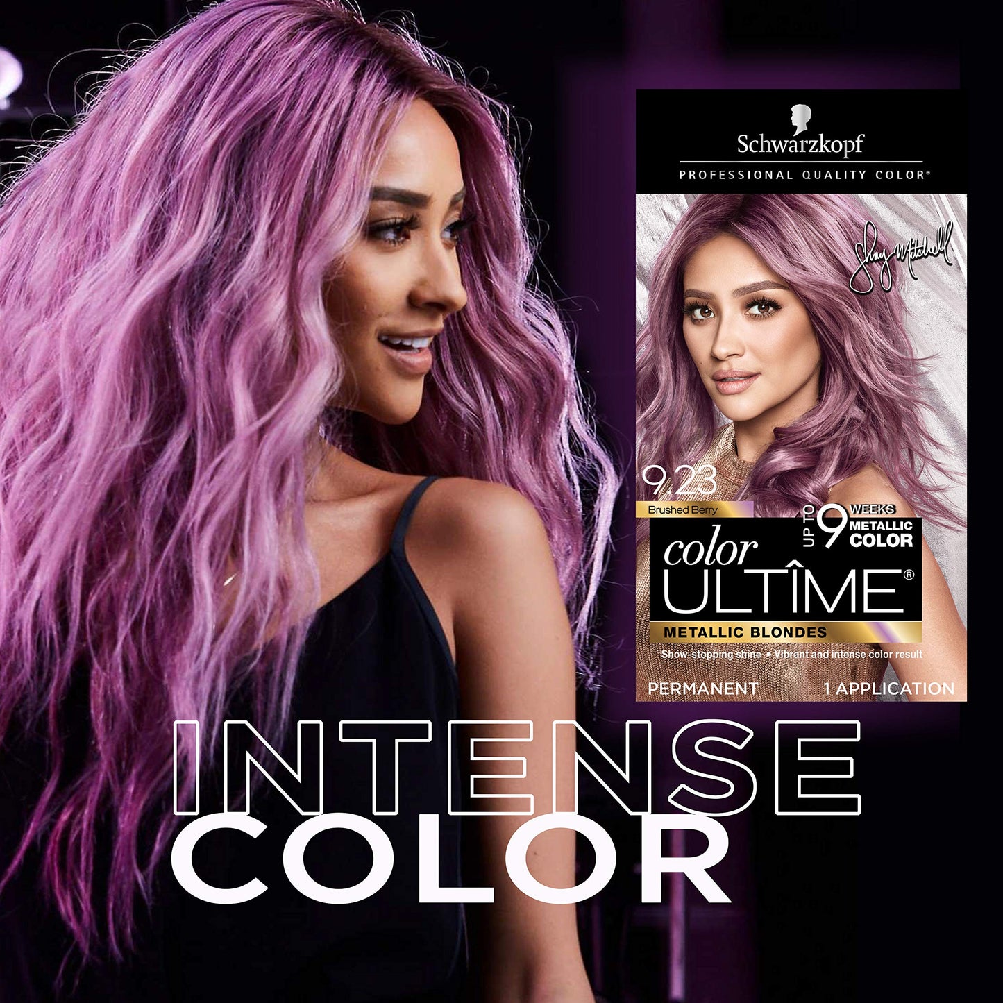 Schwarzkopf Color Ultime Metallic Permanent Hair Color Cream, 9.23 Brushed Berry