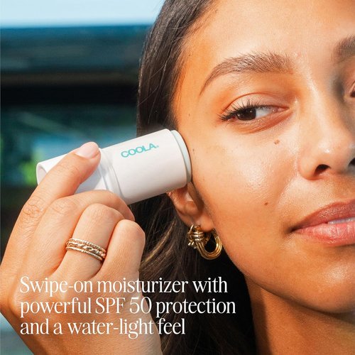 COOLA Organic Face Moisturizer - SPF 50 Refreshing Water Stick with BlueScreen Technology | 0.8 Oz