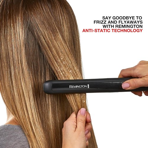 Remington 1" Flat Iron - Hair Straightener with Anti-Static Tech & Rapid 30-Second Heat-Up | 30% Longer Plates