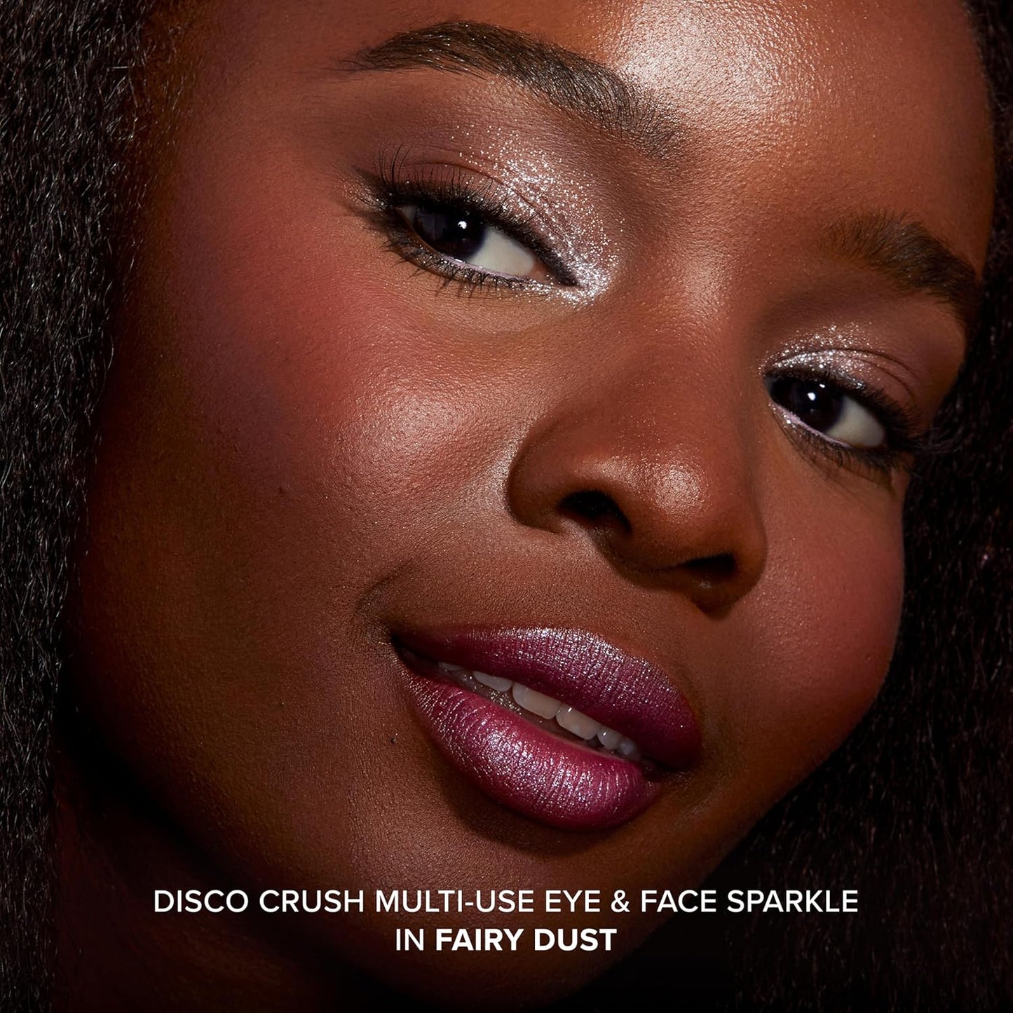 Too Faced Disco Crush Glitter - High Shine Multi-Use Eye & Face Sparkle | Iridescent Multichrome, 0.05 Ounce