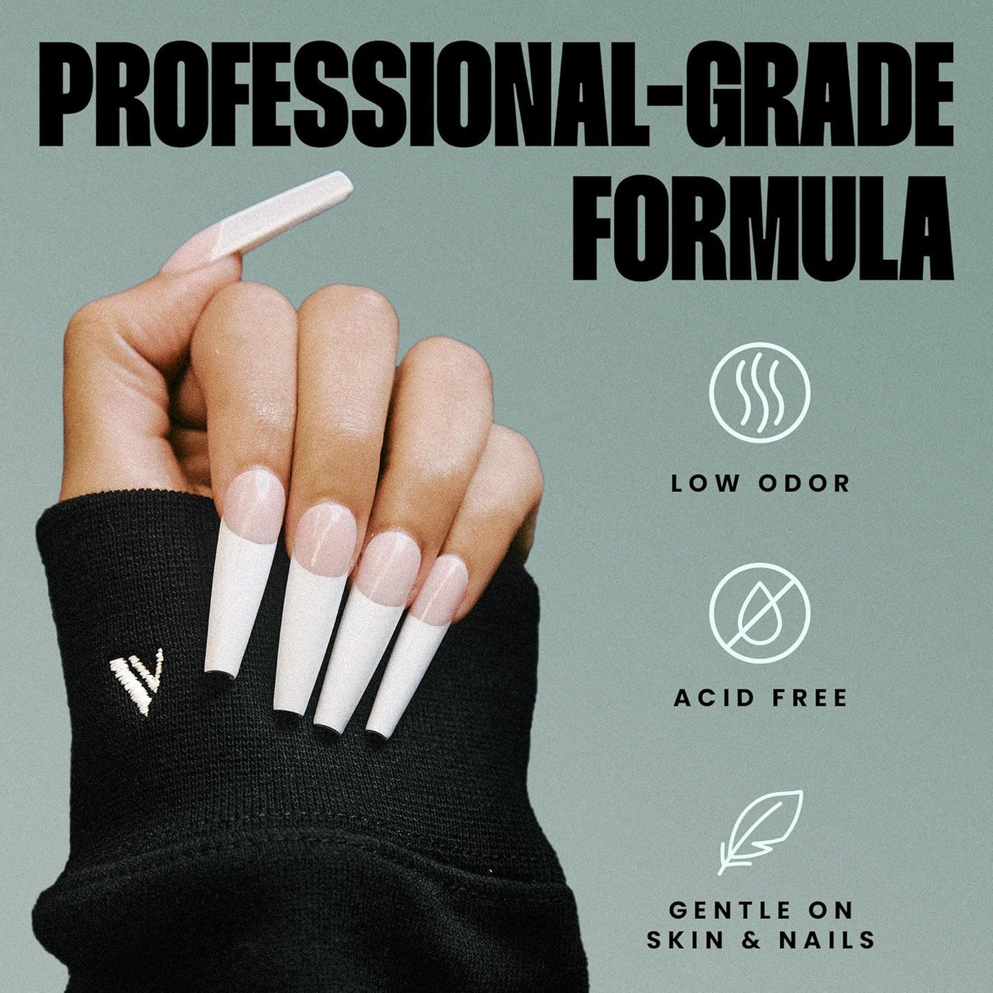V Beauty Pure Super Bond Nail Primer - Long-Lasting, Low-Odor Formula for Gel & Acrylic Nails | 15 ml Nail Care Product