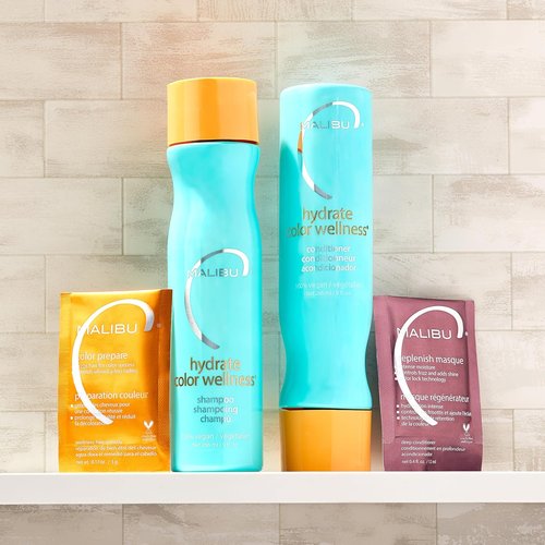 Malibu C Hydrate Color Wellness Shampoo - Sulfate-Free Formula for Color Treated Hair | Gentle Cleansing (9 oz)
