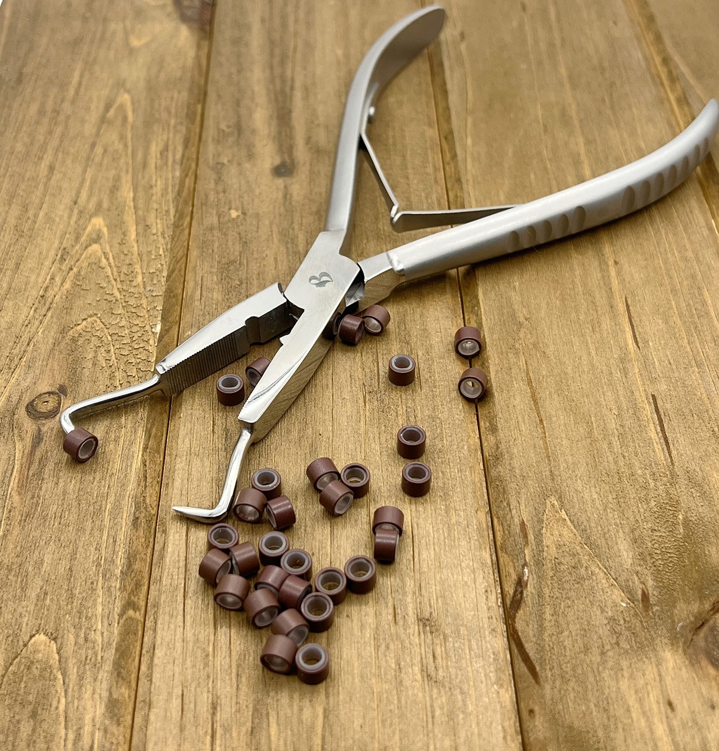 MIRACLE 7-Inch Microlink Hair Extension Pliers – Compact Tool for Beads Releasing, Tightening & Installing (Extra Large)